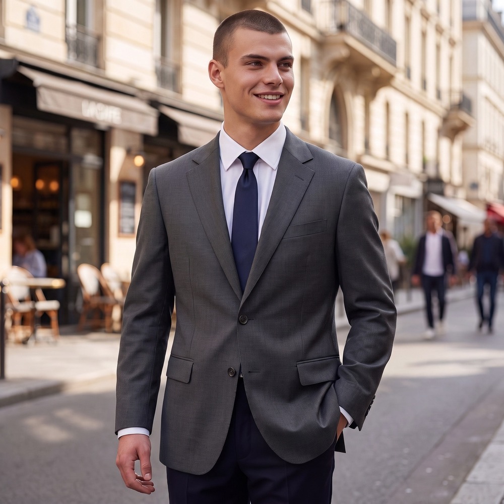Brooks Brothers Explorer Fitzgerald Fit Blazer 40L Charcoal‎ Gray Wool Blend